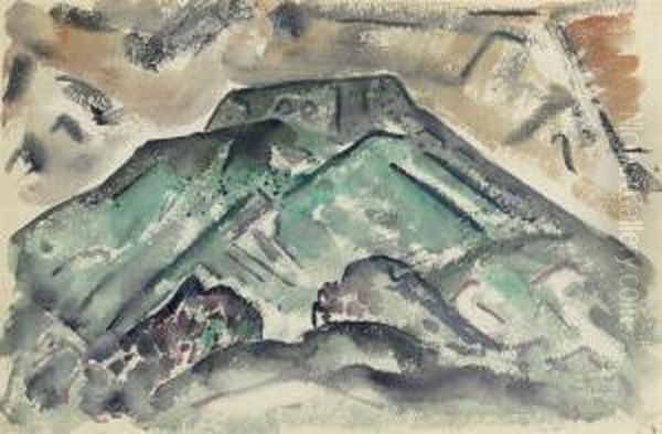 Landscape, Arizona Oil Painting by Bror Julius Olsson Nordfeldt