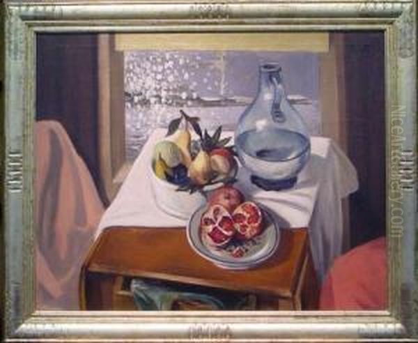 Snow Flurry Oil Painting by Bror Julius Olsson Nordfeldt