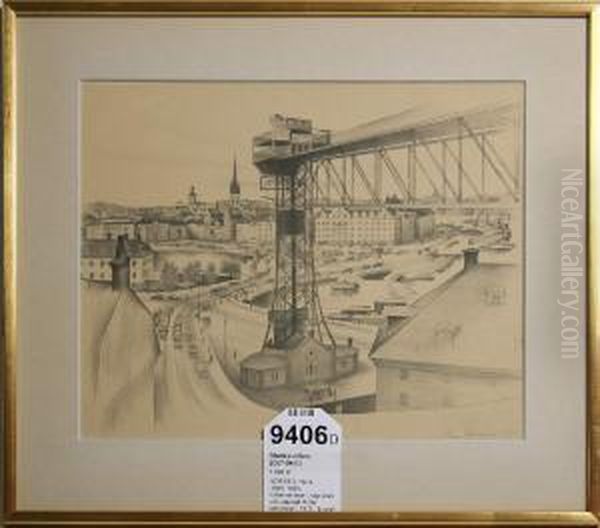 Katarinahissen Oil Painting by Hans Norsbo