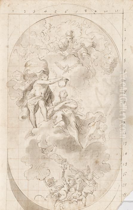 Incoronazione Della Vergine Oil Painting by Pietro Novelli