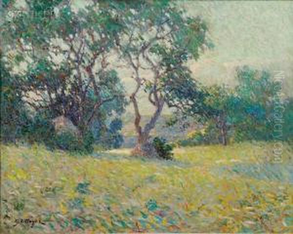 Spring Landscape Oil Painting by George Loftus Noyes