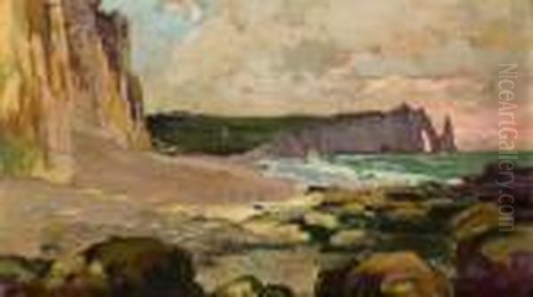 Etretat Oil Painting by Alexandre Nozal