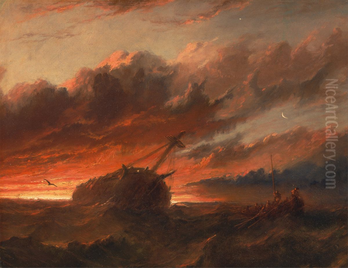 Shipwreck Oil Painting by Francis Danby