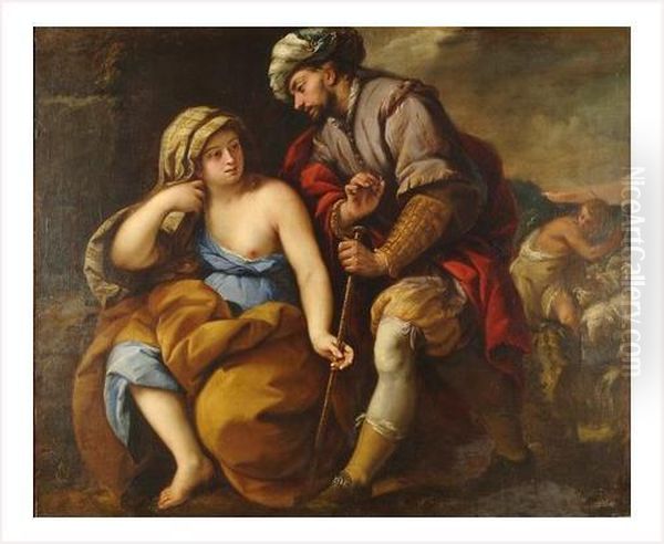 Juda Et Thamar Oil Painting by Carlo Francesco Nuvolone