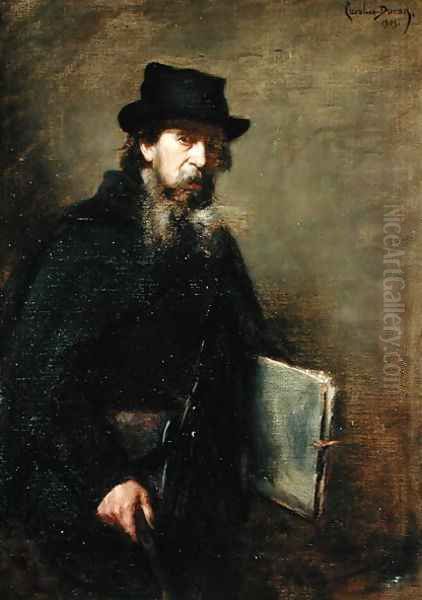 The Old Lithographer, 1903 Oil Painting by Carolus Duran Charles Emile