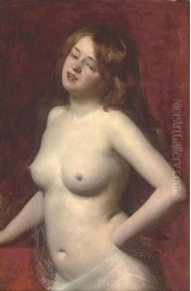 Female nude Oil Painting by Carolus Duran Charles Emile