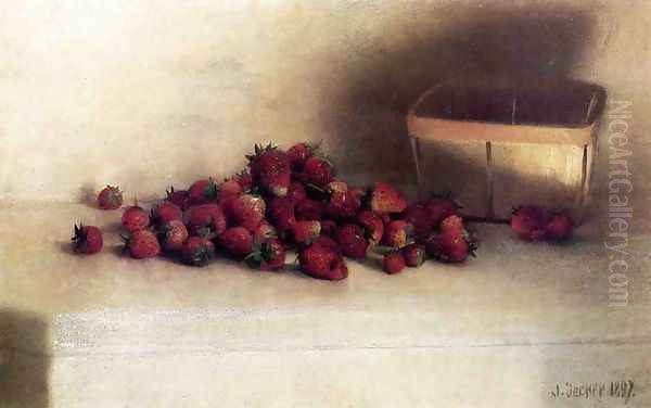 Strawberries I Oil Painting by Joseph Decker