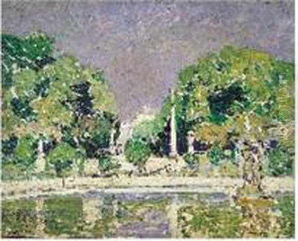 Huile Sur Panneau Signe Et 
Dedicace 