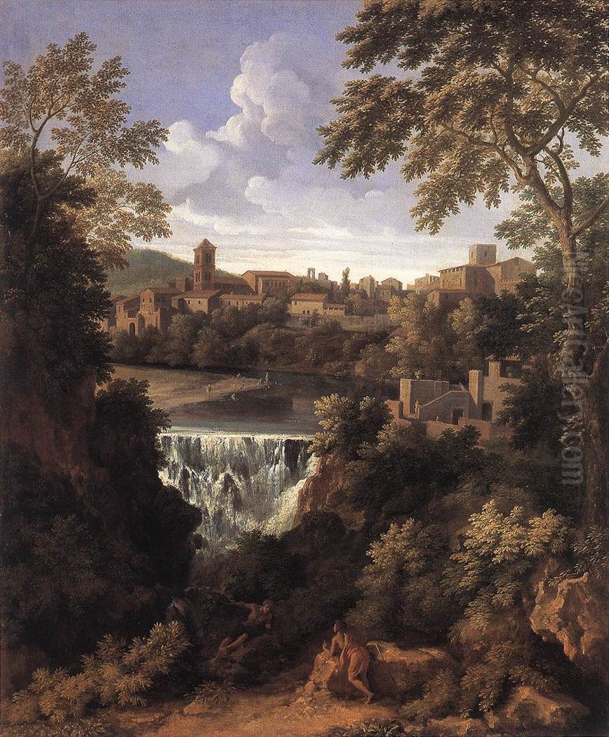 The Falls of Tivoli Oil Painting by Gaspard Dughet