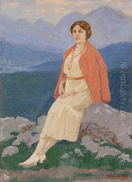 Zofia Okuniowa Oil Painting by Edward Okun