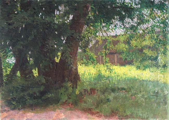 W Cieniu Drzewa Oil Painting by Edward Okun