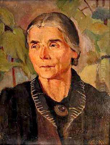 Portret Kobiety Oil Painting by Edward Okun