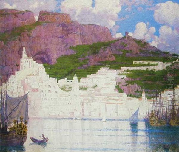 Amalfi Oil Painting by Edward Okun