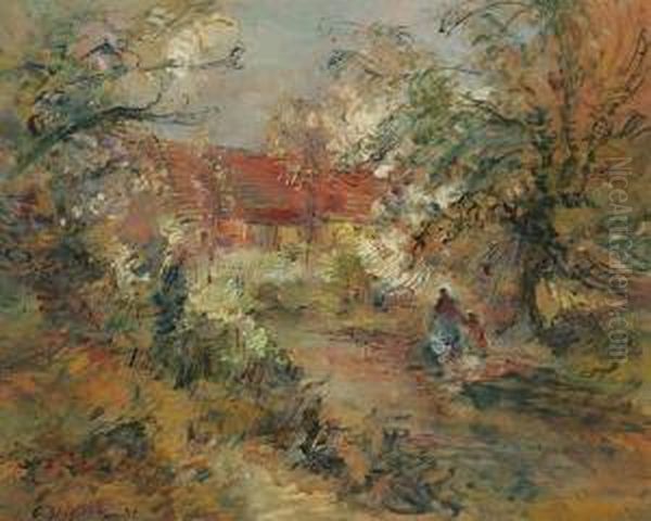 Spring Oil Painting by Blazicek Oldoich
