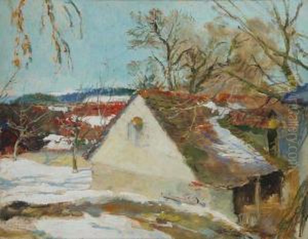 Our Place In April Oil Painting by Blazicek Oldoich