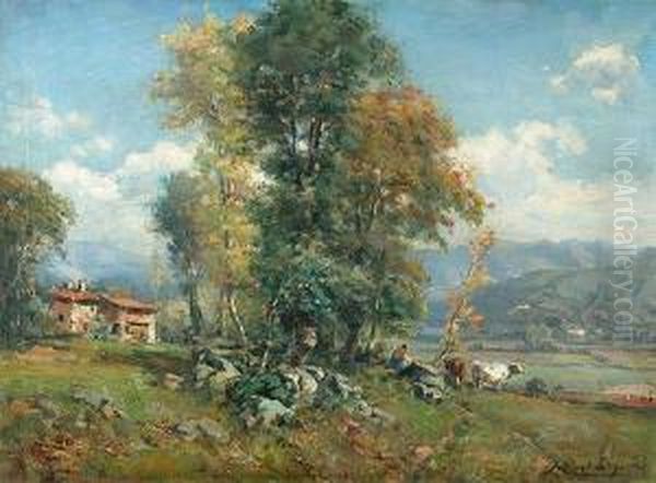 Paisaje Rural. Oil Painting by Jose Olivet Legares