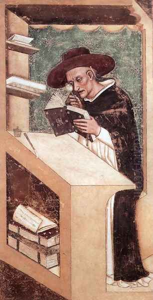 Cardinal Nicholas of Rouen 1351-52 Oil Painting by Tommaso Da Modena