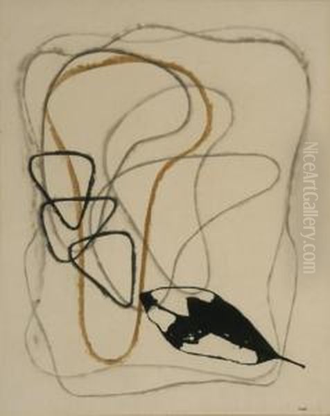 Untitled Oil Painting by Koshiro Onchi