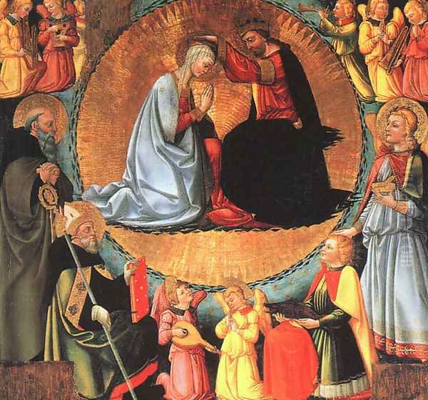 The Coronation of the Virgin Oil Painting by Bicci Di Neri