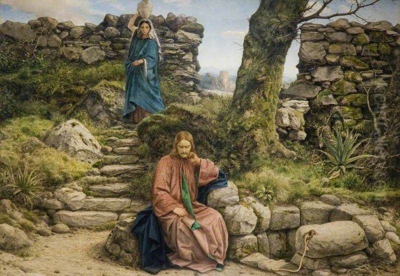 The Woman of Samaria Oil Painting by William Dyce