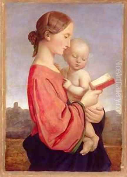Virgin and Child Oil Painting by William Dyce