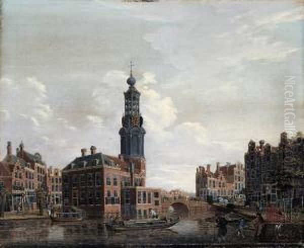 Amsterdam Oil Painting by Isaak Ouwater