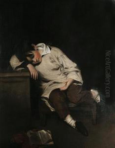 The Snoozing Scholar Oil Painting by William Owen