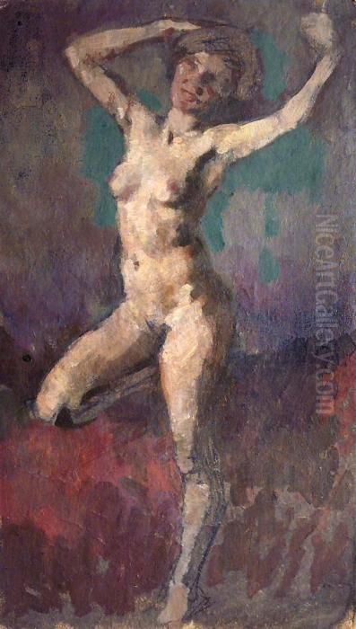 Stehender Weiblicher Akt Oil Painting by Paul Paede