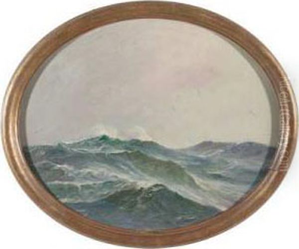 Bewegtes Meer Mit Mowen Oil Painting by Jean-Louis Paguenaud