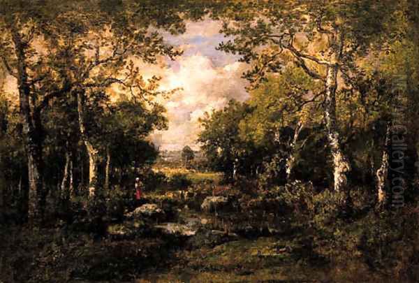 Landscape 3 Oil Painting by Narcisse-Virgile Diaz de la Pena