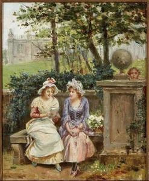 Sin Titulo Oil Painting by Joaquin Pallares y Allustante