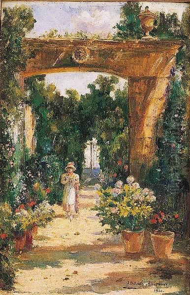 Senda Florida Oil Painting by Joaquin Pallares y Allustante