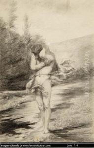 Untitled Oil Painting by Vicente Palmaroli Y Gonzalez