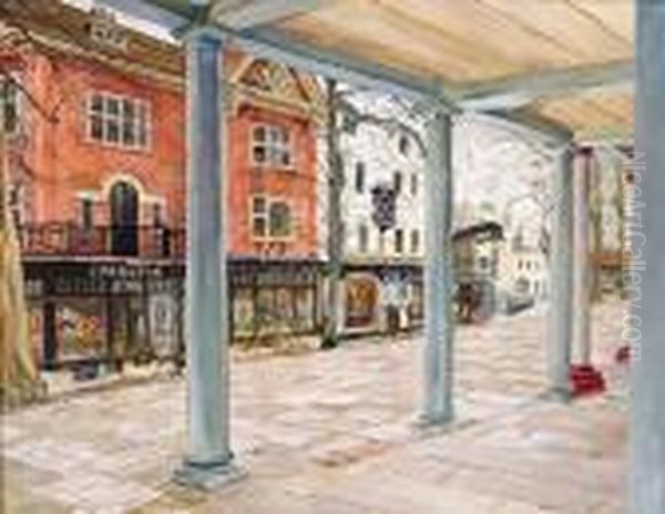 The Pantiles Oil Painting by Alfred Palmer