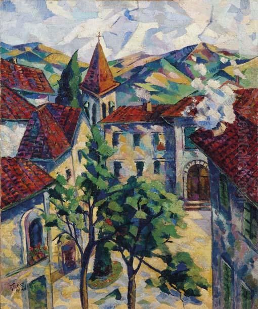 Heremberg Oil Painting by Renato, Rene Paresce