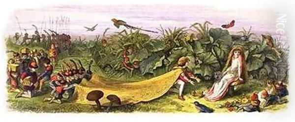 Princely Suitor Oil Painting by Richard Doyle
