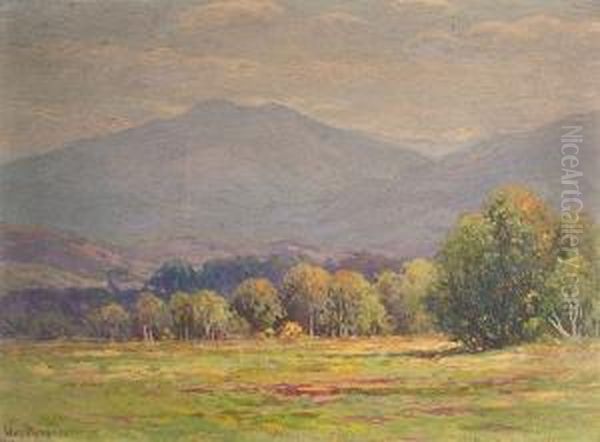 Ossipee Mountain Meadow Oil Painting by William Frederick Paskell