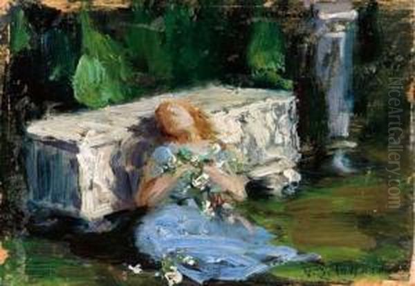 Addolorata Oil Painting by Pablo Emilio Passaro