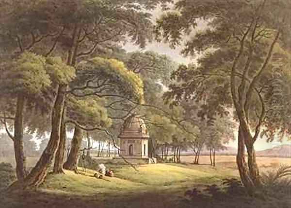 The Tomb of a Moorish Lady Bengal Oil Painting by Thomas Daniell