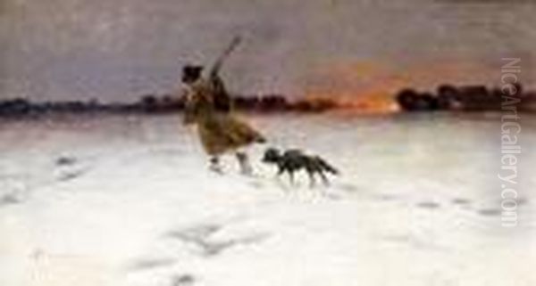 Hazafele Oil Painting by Laszlo Pataky