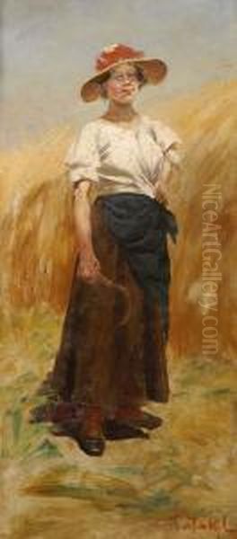 Arato Leany Oil Painting by Laszlo Pataky