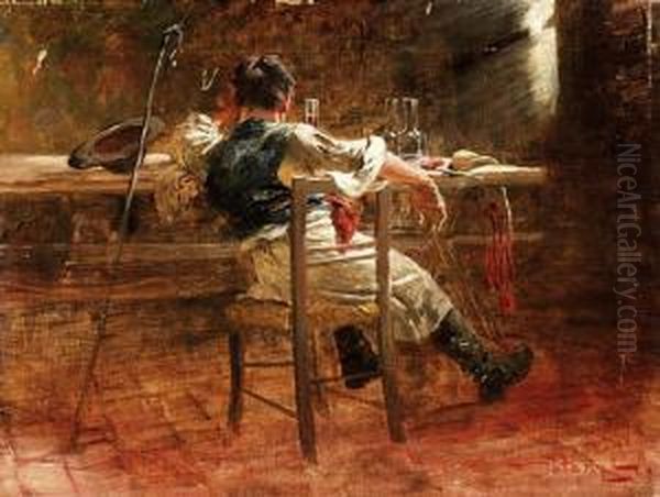 Mulato Betyar Oil Painting by Laszlo Pataky