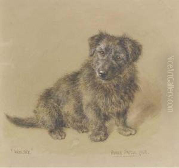 Whisky A Terrier Oil Painting by Frank Paton