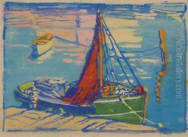 The Guinea Boat, Gloucester Oil Painting by Margaret Jordan Patterson