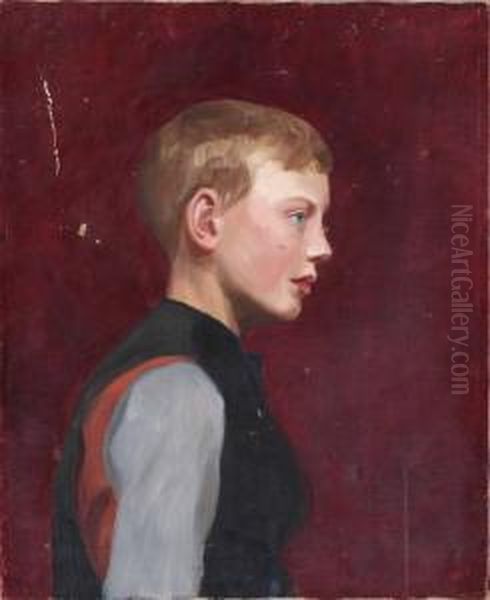 Gosse Oil Painting by Hanna (nee Hirsch) Pauli