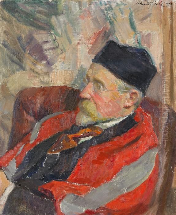 Georg Pauli I Lansstolen Oil Painting by Hanna (nee Hirsch) Pauli