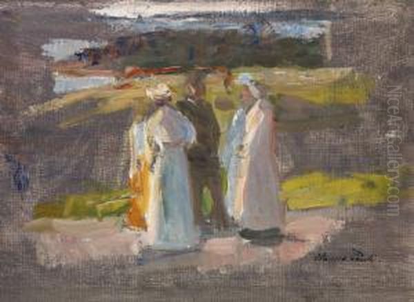 Fran Skansen Oil Painting by Hanna (nee Hirsch) Pauli