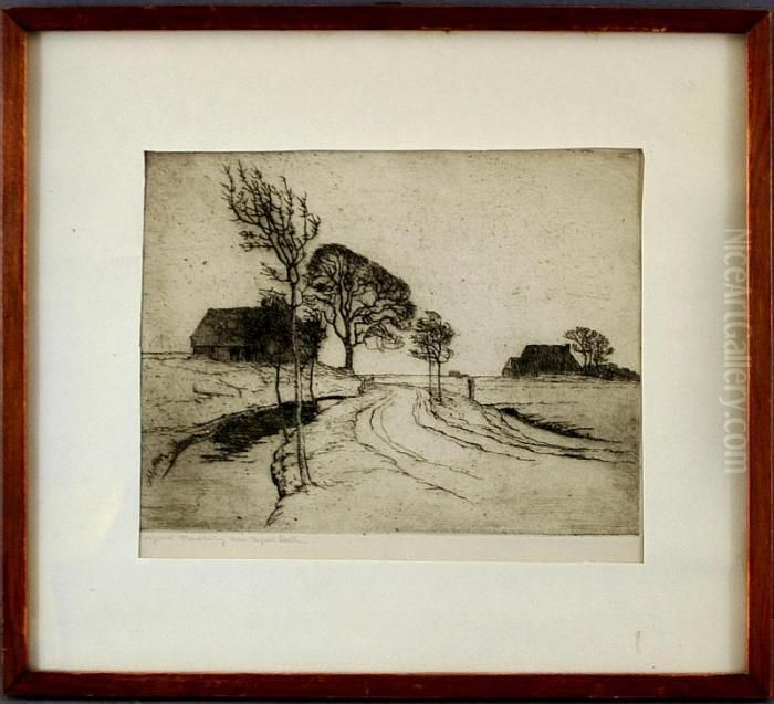 Winter In Der Marsch Oil Painting by Ingwer Paulsen