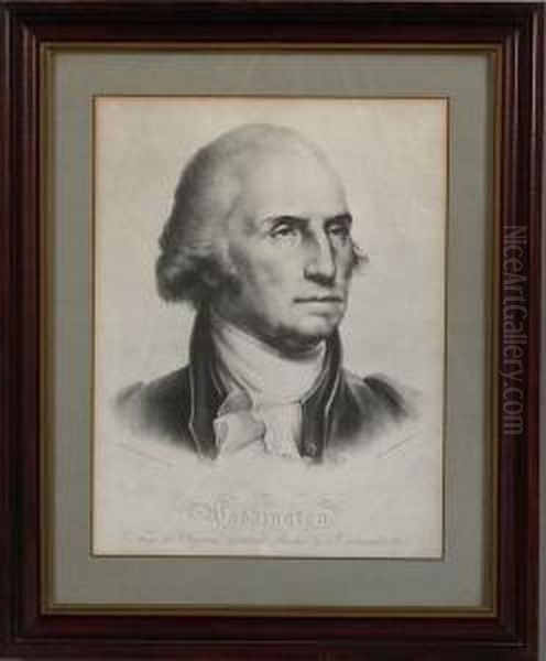 Washington By Pendleton Oil Painting by Rembrandt Peale