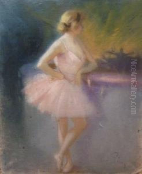 Danseuse Oil Painting by Rene Louis Pean